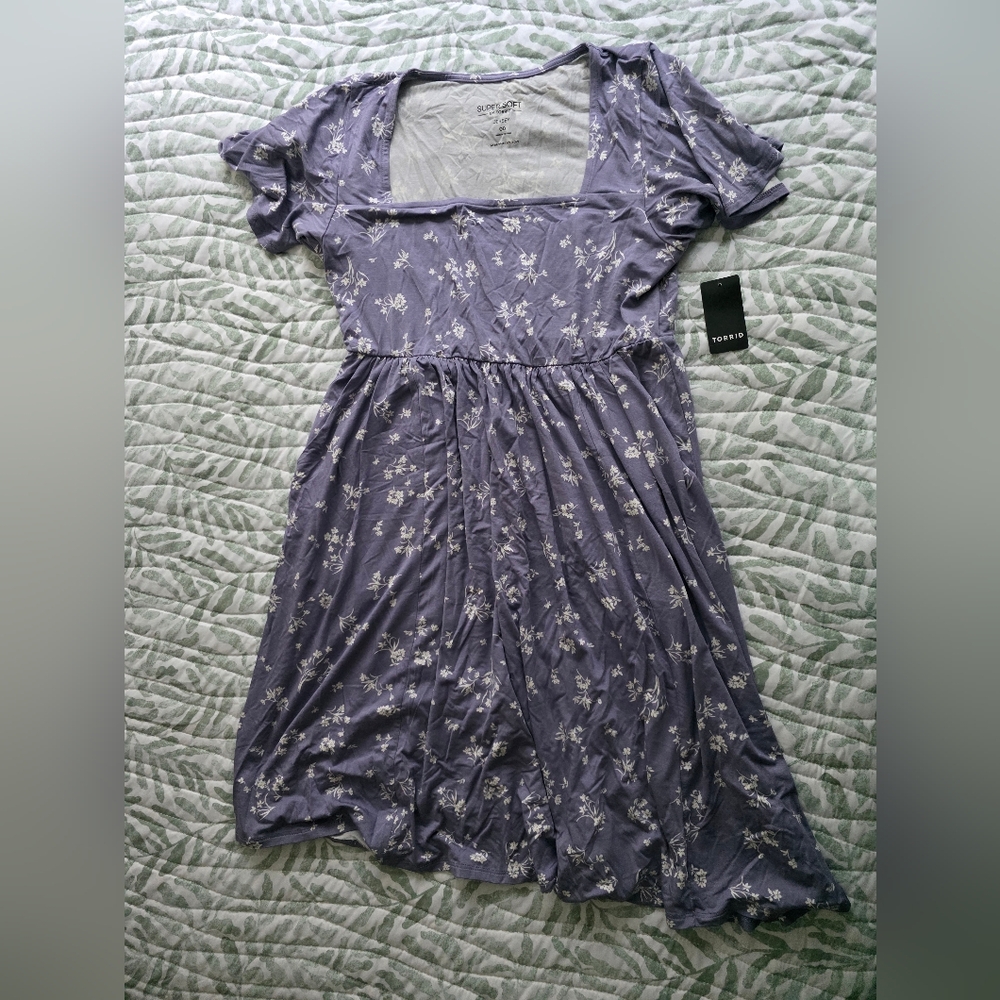 Brand New Torrid Purple Floral Chemise